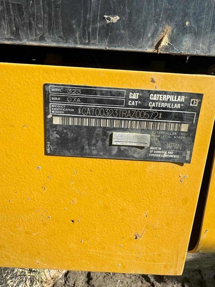 2018 Caterpillar 323