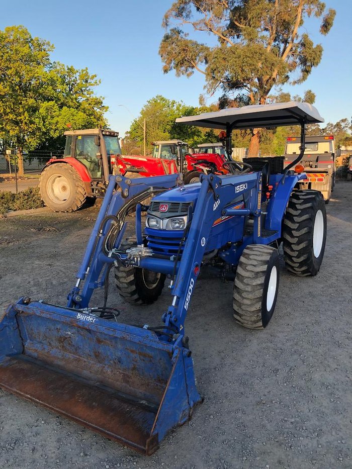 0 Iseki Tg5570 Rops 60Hp Ind Wheels Fel & 4In1 Bkt 389 Hours Blue