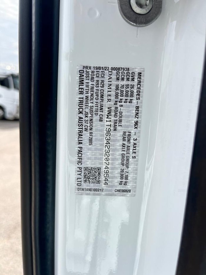 2024 Mercedes-Benz Actros 2658 2658 White