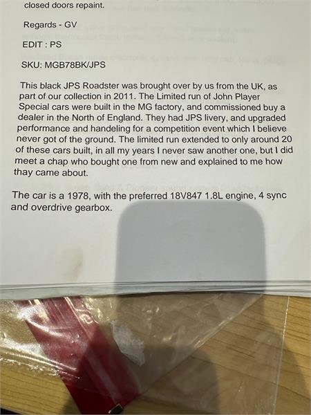 1978 MG B 