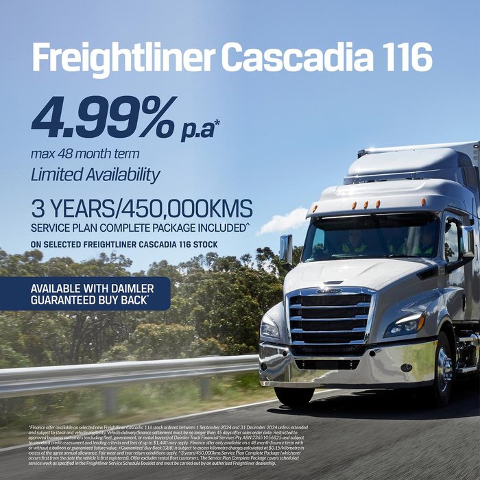 2024 Freightliner Cascadia 116 White