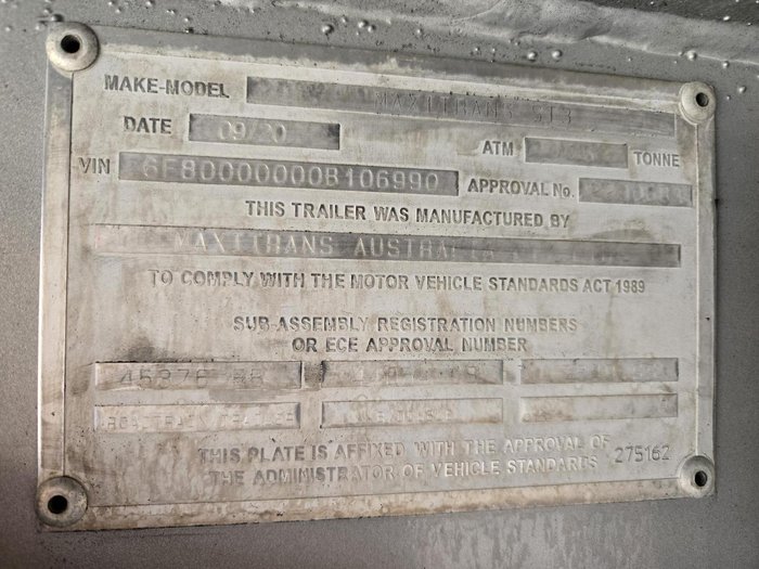 2020 Maxi Trans 24P Dry Van Ro Ro System White