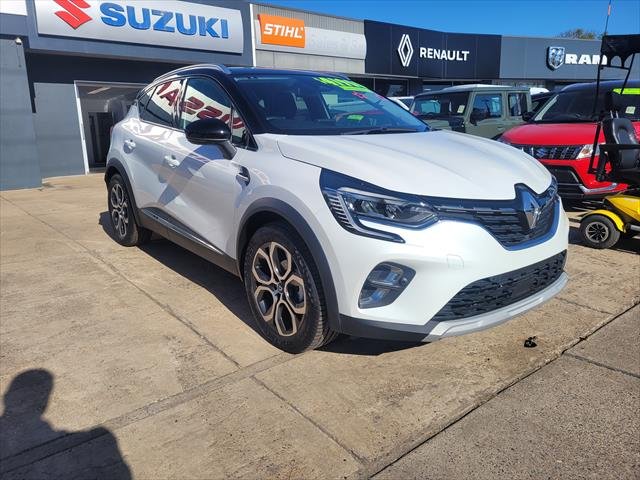 2022 Renault Captur Intens XJB MY22 Pearl White with Diamond Black Roof (M)