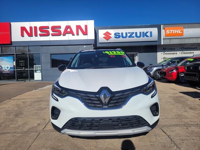 2022 Renault Captur Intens XJB MY22 Pearl White with Diamond Black Roof (M)