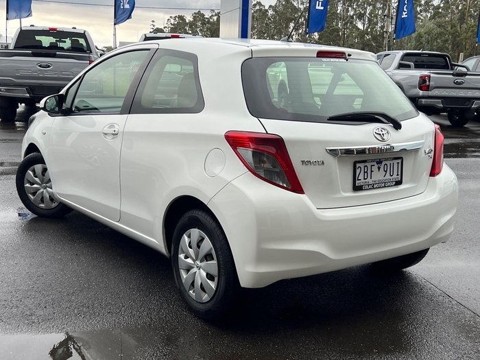 2012 Toyota Yaris YR NCP130R Glacier White