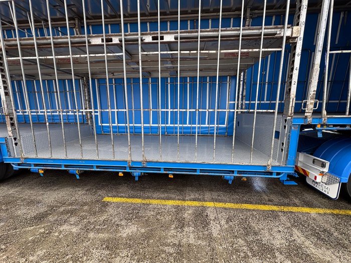 2014 Vawdrey St3 34 Pallet Double Drop Deck Mezzaine, Sliding Blue
