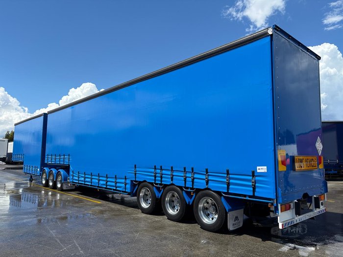 2014 Vawdrey St3 34 Pallet Double Drop Deck Mezzaine, Sliding Blue