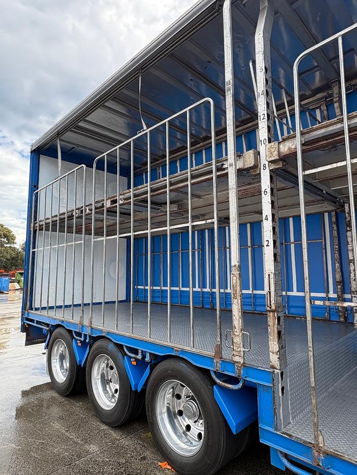 2014 Vawdrey St3 34 Pallet Double Drop Deck Mezzaine, Sliding Blue