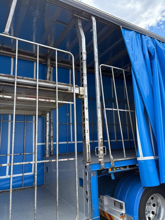 2014 Vawdrey St3 34 Pallet Double Drop Deck Mezzaine, Sliding Blue