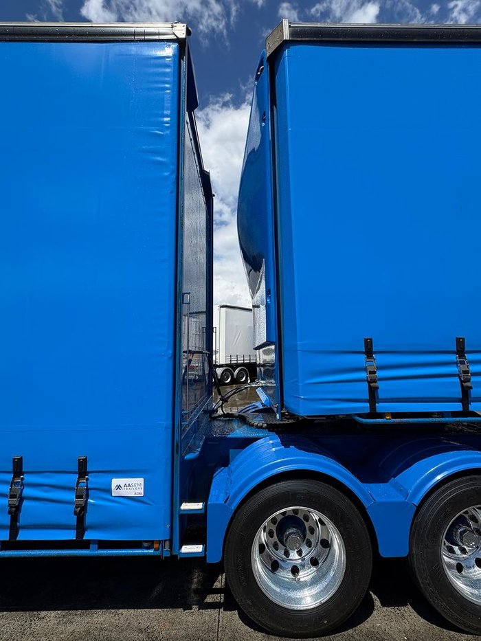 2014 Vawdrey St3 34 Pallet Double Drop Deck Mezzaine, Sliding Blue