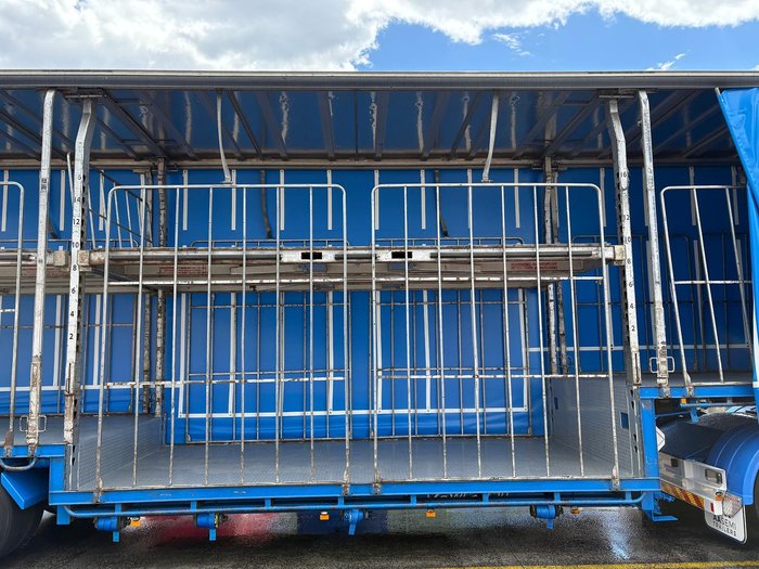 2014 Vawdrey St3 34 Pallet Double Drop Deck Mezzaine, Sliding Blue