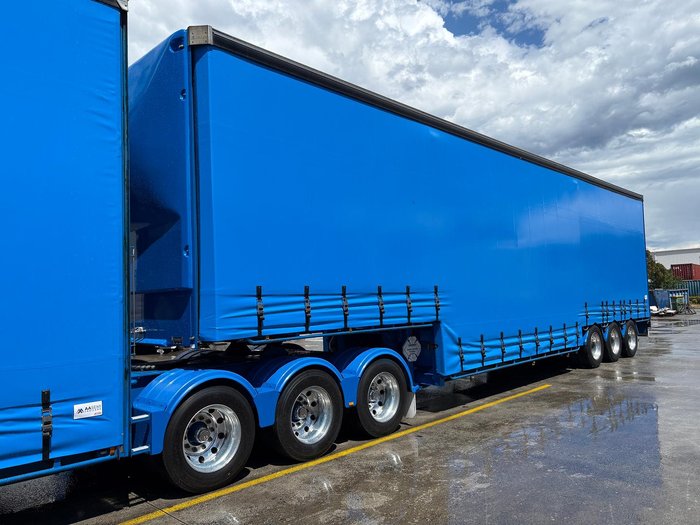2014 Vawdrey St3 34 Pallet Double Drop Deck Mezzaine, Sliding Blue