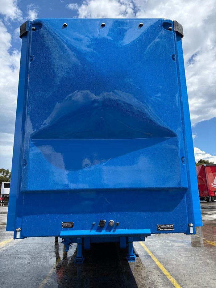 2014 Vawdrey St3 34 Pallet Double Drop Deck Mezzaine, Sliding Blue