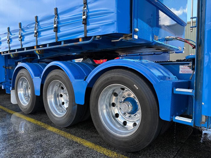 2014 Vawdrey St3 34 Pallet Double Drop Deck Mezzaine, Sliding Blue