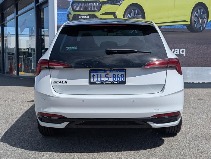 2024 SKODA Scala 110TSI Monte Carlo NW MY24 Moon White