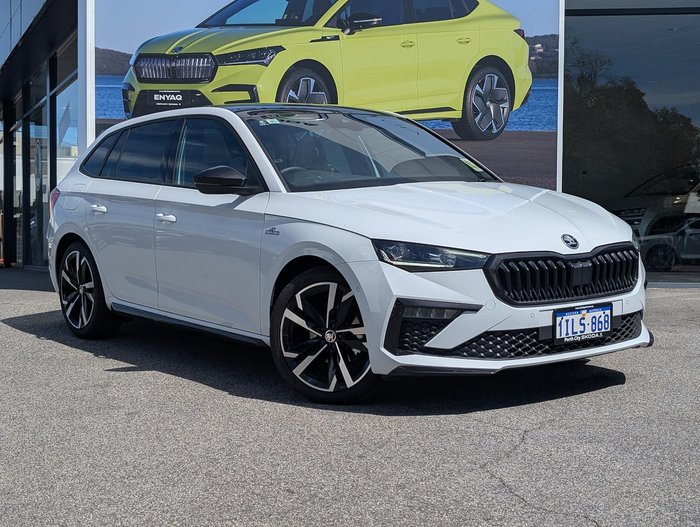 2024 SKODA Scala 110TSI Monte Carlo NW MY24 Moon White