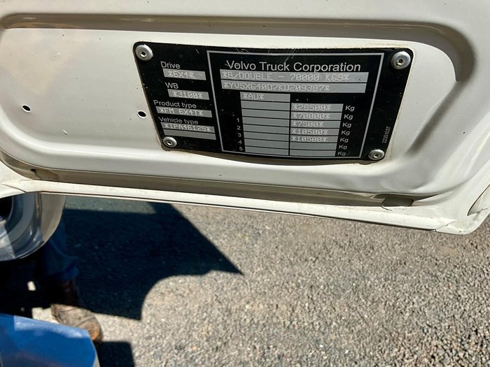 2019 Volvo Fm 540 E5 Day Cab Hist Suit Tipper Pm $123500+Gst VOLVO FM 540 E5 WHITE