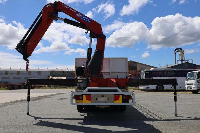 2023 Isuzu F Series FYJ300-350 Crane Truck White