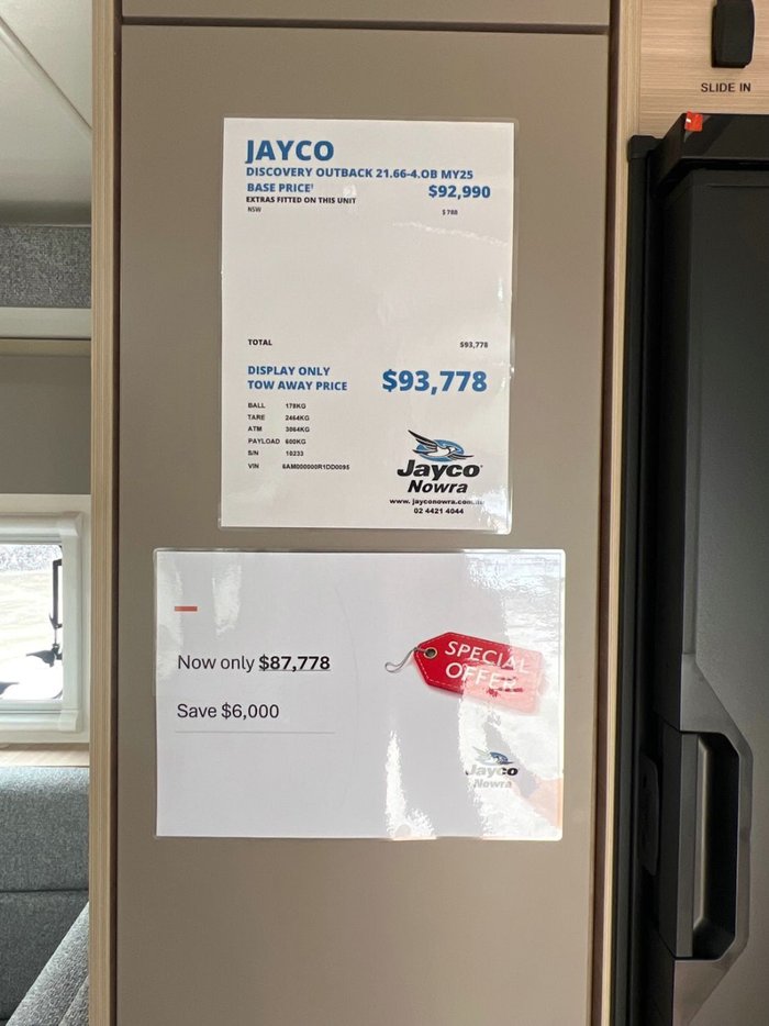 2024 JAYCO DISCOVERY 21.66-4.OB.DY-MY25