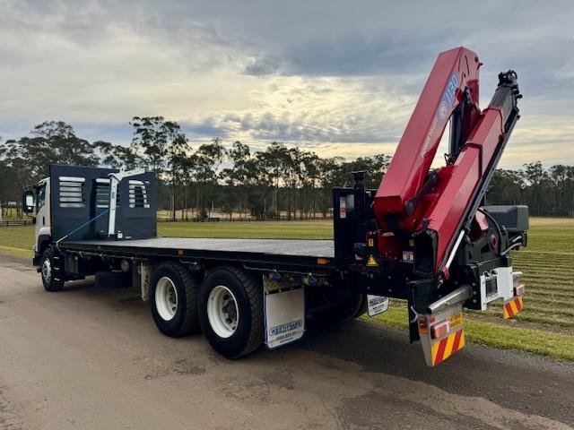 2024 Isuzu Fvy 240-300 Auto Crane Truck, 1750Kms, Comes With Rego
