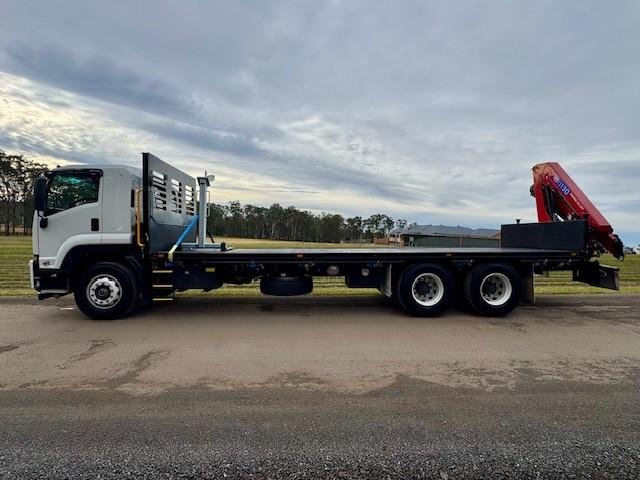 2024 Isuzu Fvy 240-300 Auto Crane Truck, 1750Kms, Comes With Rego