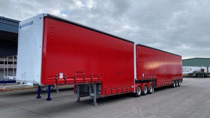 2025 Krueger 34P Double Drop Mezzanine Combination Red