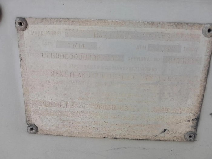 2014 Maxi Trans 24P Dry Freight Van 3.9M High Red