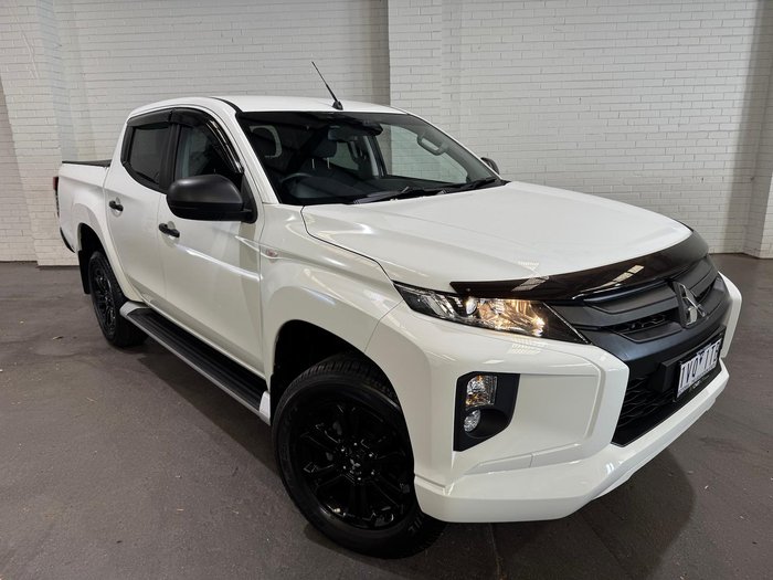 2022 Mitsubishi Triton GLX+ MR MY22 4X4 Dual Range White