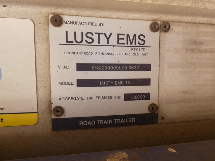 2009 Lusty EMS Road Train SILVER