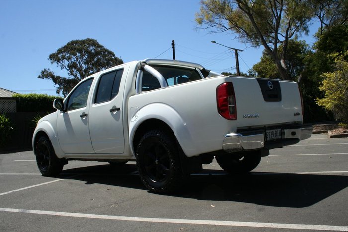 2013 Nissan Navara ST D40 Series 6 4X4 Dual Range Arctic White
