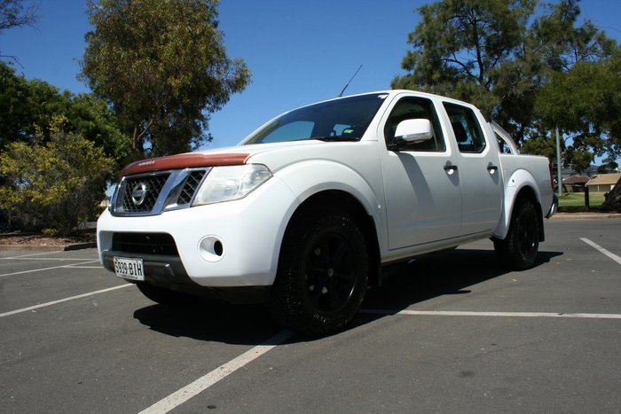 2013 Nissan Navara ST D40 Series 6 4X4 Dual Range Arctic White