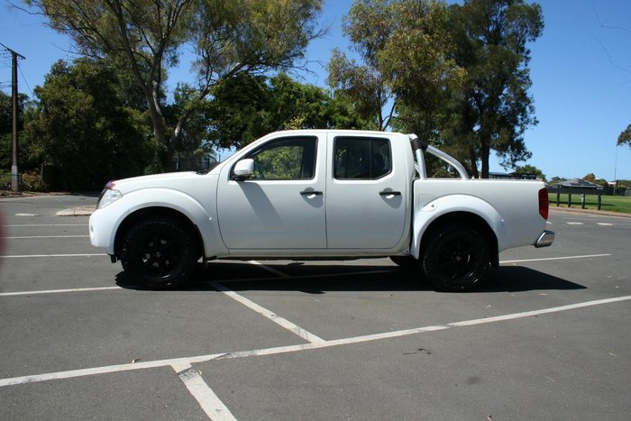 2013 Nissan Navara ST D40 Series 6 4X4 Dual Range Arctic White