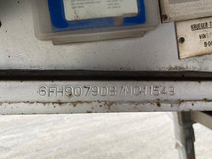 2008 Krueger 34P Drop Deck Mezzanine B Double White