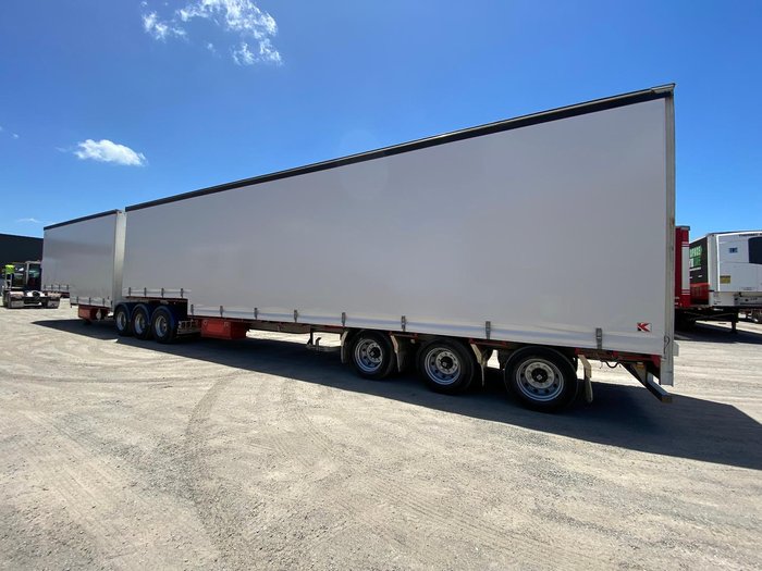 2008 Krueger 34P Drop Deck Mezzanine B Double White