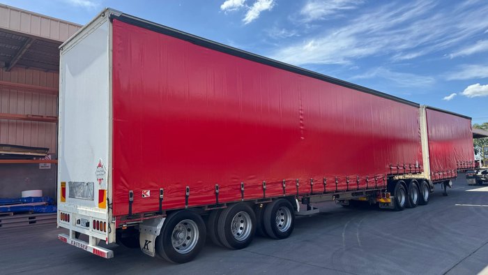 2008 Krueger 34P Drop Deck Mezzanine B Double Red