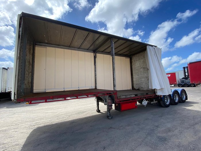 2008 Krueger 34P Drop Deck Mezzanine B Double White