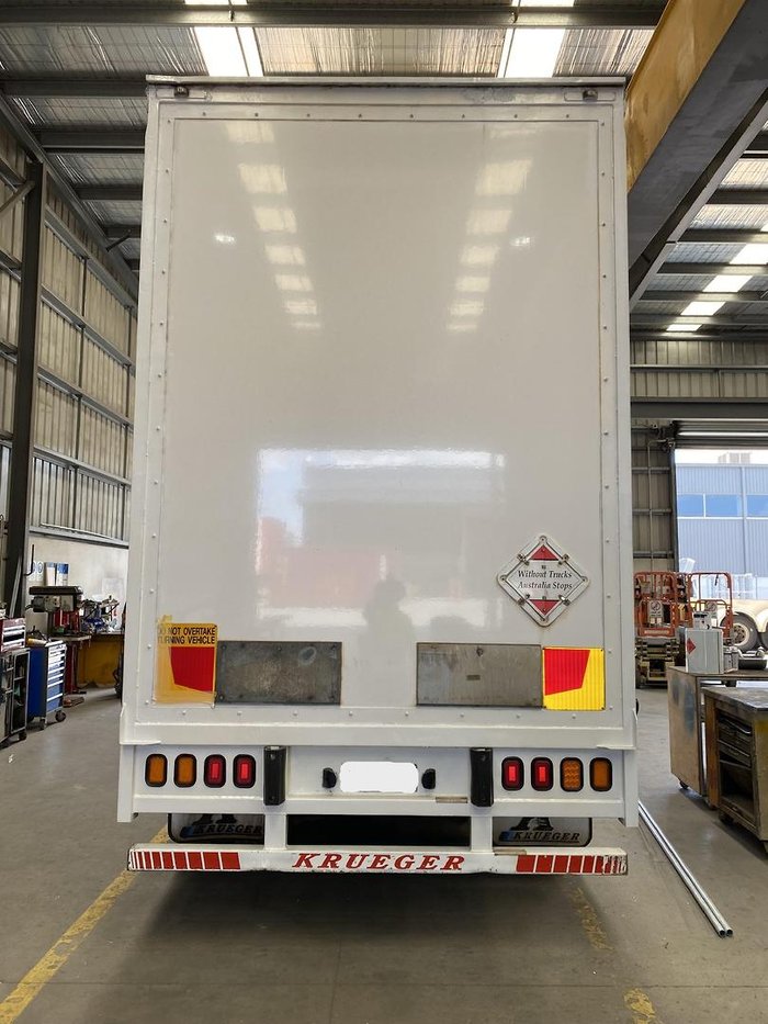 2008 Krueger 34P Drop Deck Mezzanine B Double White