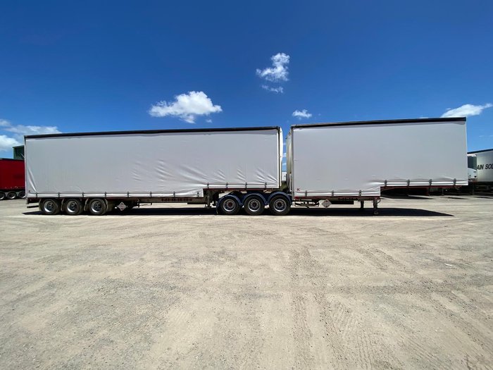 2008 Krueger 34P Drop Deck Mezzanine B Double White