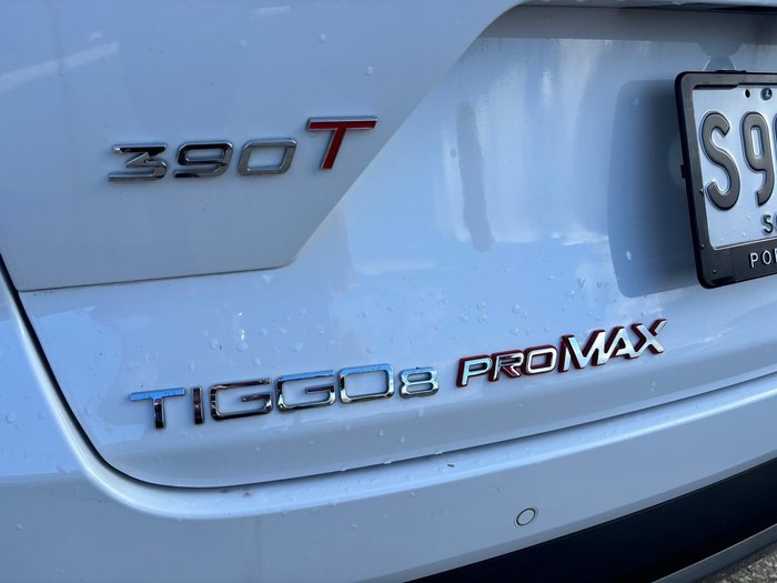 2024 Chery Tiggo 8 Pro Max Ultimate AWD MY24 AWD Lunar White