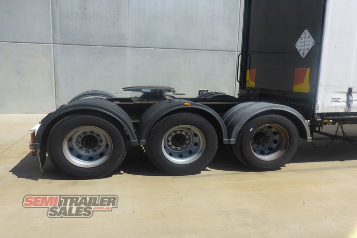 2004 Vawdrey 12 Pallet Dropdeck Curtainsider with Mezz