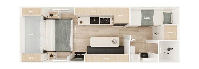 2025 Lotus Caravans Trooper 21 Centre Door