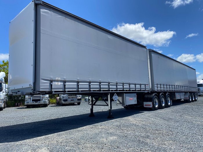 2017 Barker B-Double(34 Pallet) Straight Deck Tautliner