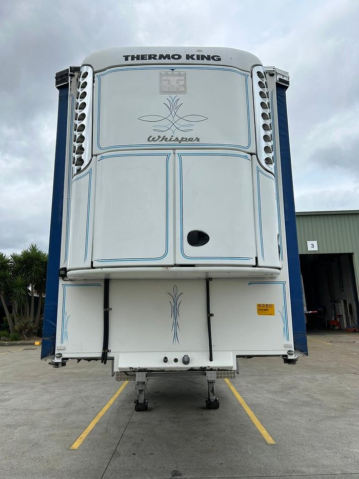 2009 Krueger St3 24 Pallet Sd Refrigerated Curtain Sider 