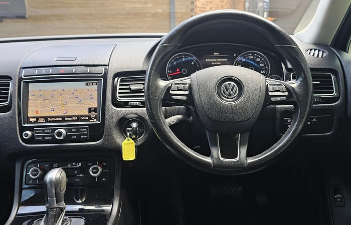 2015 Volkswagen Touareg 150TDI 7P MY15 Four Wheel Drive Pure White