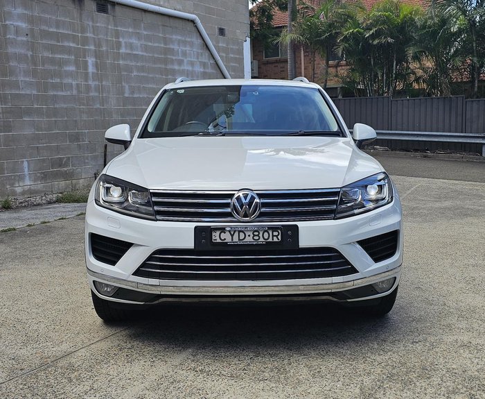 2015 Volkswagen Touareg 150TDI 7P MY15 Four Wheel Drive Pure White