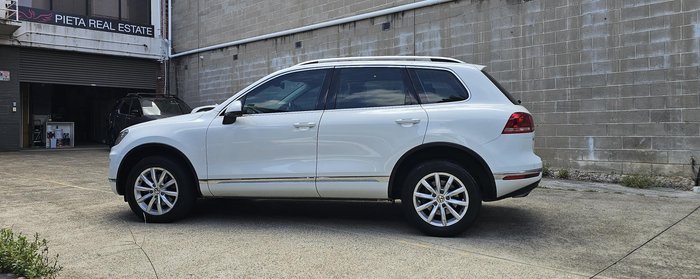 2015 Volkswagen Touareg 150TDI 7P MY15 Four Wheel Drive Pure White
