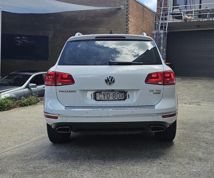 2015 Volkswagen Touareg 150TDI 7P MY15 Four Wheel Drive Pure White