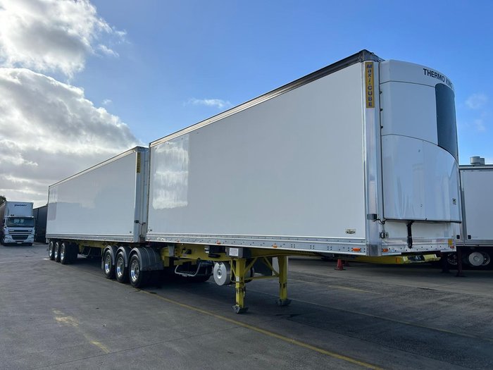 2016 Maxitrans 34 Pallet -18 High Cube Reefer, Roller Door, Tail Gate Yellow
