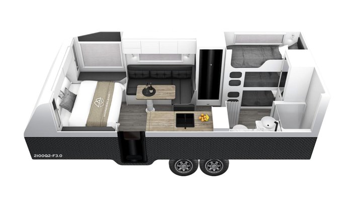 2025 Wonderland RV Amaroo 21Ft 3 Bunk