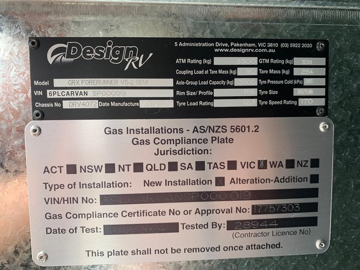 2025 Design RV Crx 5-2 20.6'